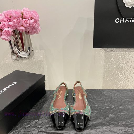 Chanel classic color blocked sandals, a new summer color, this item continues the classic Ch38ncrkfp - Image 3
