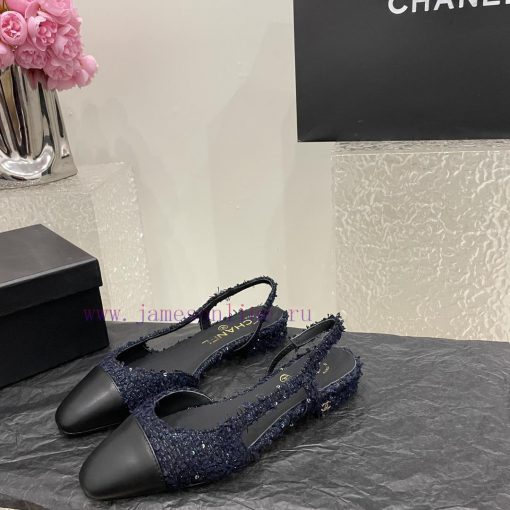 Chanel classic color blocked sandals, a new summer color, this item continues the classic Ch7cc1hem5 - Image 4