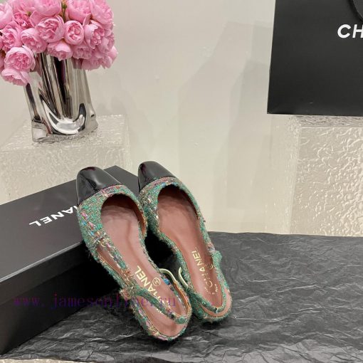 Chanel classic color blocked sandals, a new summer color, this item continues the classic Ch38ncrkfp - Image 4