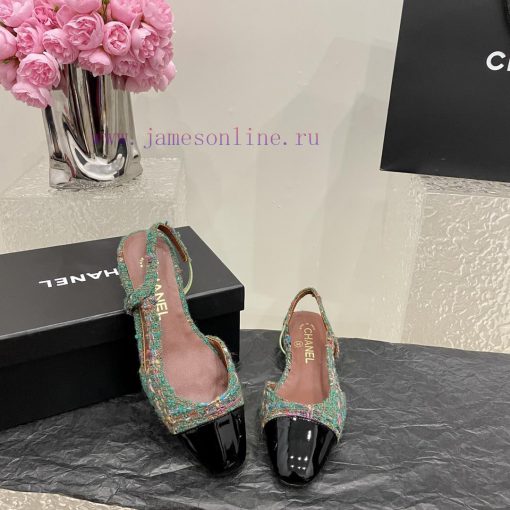 Chanel classic color blocked sandals, a new summer color, this item continues the classic Ch38ncrkfp - Image 5