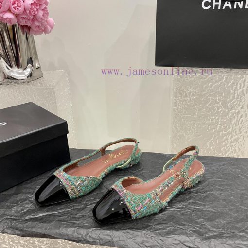 Chanel classic color blocked sandals, a new summer color, this item continues the classic Ch38ncrkfp - Image 6