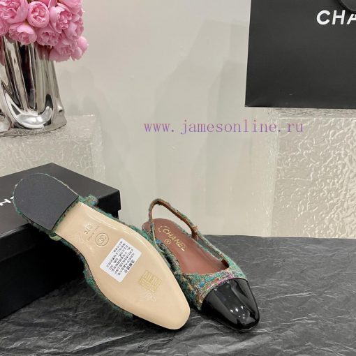 Chanel classic color blocked sandals, a new summer color, this item continues the classic Ch38ncrkfp - Image 10