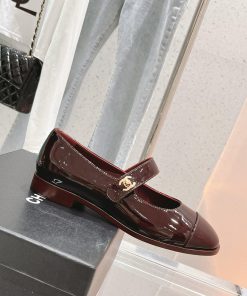 𝗖𝗛𝗔𝗡𝗘𝗟 New Color blocked Mary Single Shoe SeriesCute and lovely Mary Jane style, the originazija2uq4