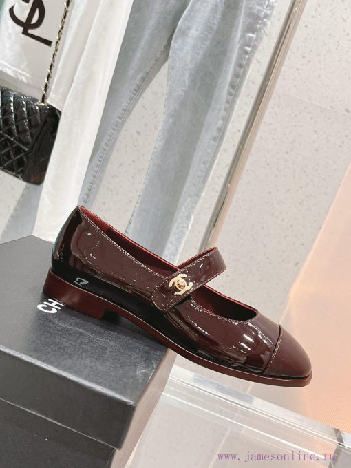𝗖𝗛𝗔𝗡𝗘𝗟 New Color blocked Mary Single Shoe SeriesCute and lovely Mary Jane style, the originazija2uq4
