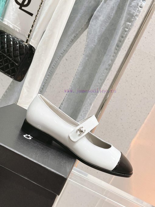 𝗖𝗛𝗔𝗡𝗘𝗟 New Color blocked Mary Single Shoe SeriesCute and lovely Mary Jane style, the origina5zo4e4xp