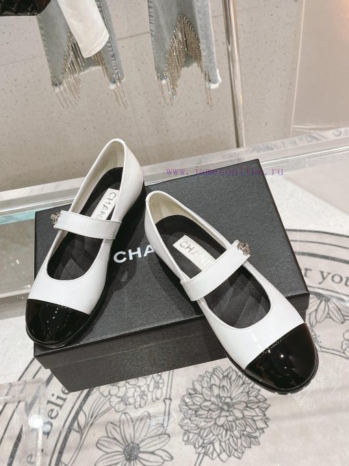 𝗖𝗛𝗔𝗡𝗘𝗟 New Color blocked Mary Single Shoe SeriesCute and lovely Mary Jane style, the origina5zo4e4xp - Image 3