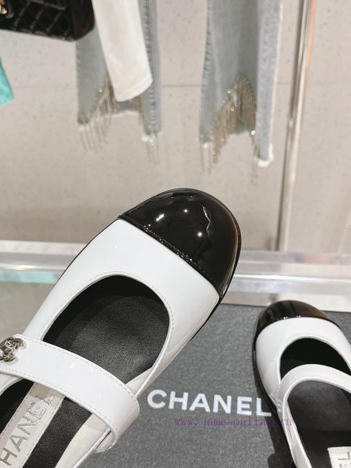 𝗖𝗛𝗔𝗡𝗘𝗟 New Color blocked Mary Single Shoe SeriesCute and lovely Mary Jane style, the origina5zo4e4xp - Image 8