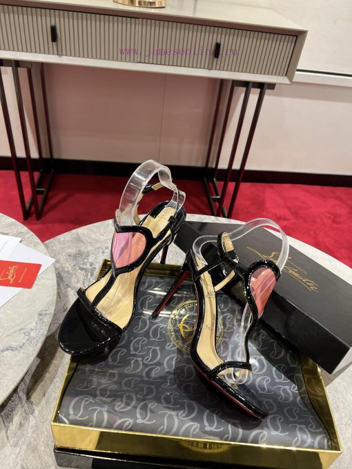Heart shaped film sandals ︎ ️Showcasing feminine charm in Loubigirl, reinterpreting one of t2f2i5q4x - Image 5