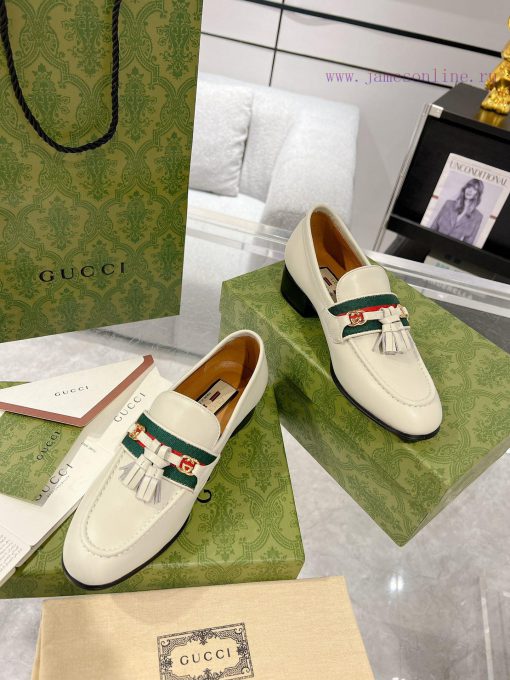 Gucci horseneck buckle woven belt, high-end version of Suzhou loafers recommended, the most t613ftoz - Image 5