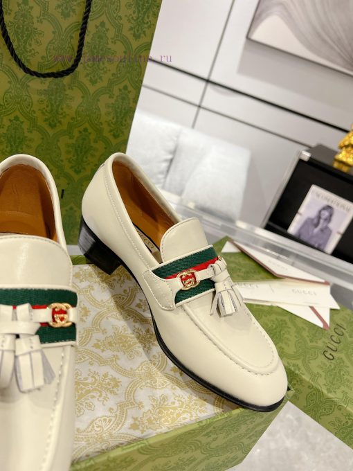 Gucci horseneck buckle woven belt, high-end version of Suzhou loafers recommended, the most t613ftoz - Image 6