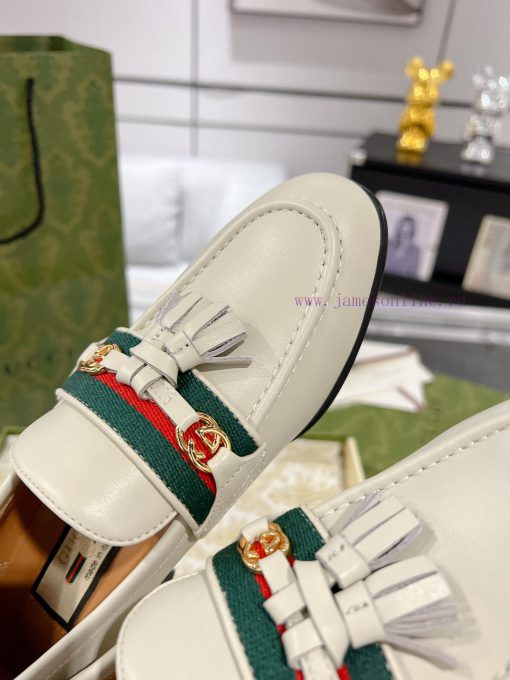Gucci horseneck buckle woven belt, high-end version of Suzhou loafers recommended, the most t613ftoz - Image 8