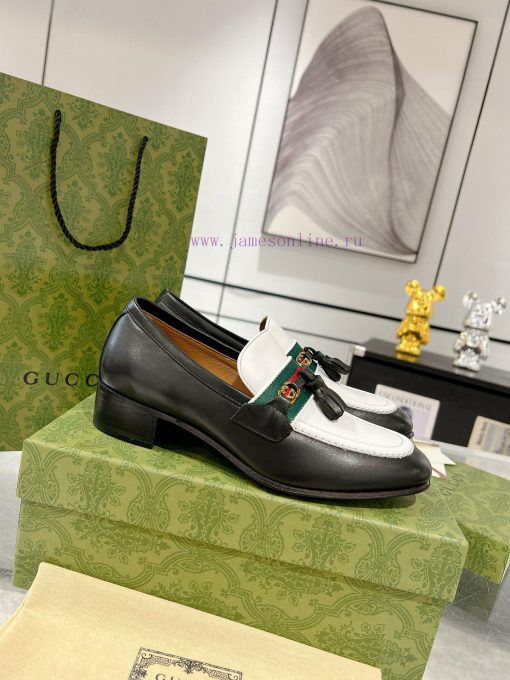 Gucci horseneck buckle woven belt, high-end version of Suzhou loafers recommended, the most 9j0goe8e - Image 3