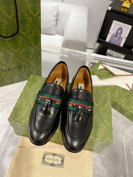 Gucci horseneck buckle woven belt, high-end version of Suzhou loafers recommended, the most qbxshowp - Image 2