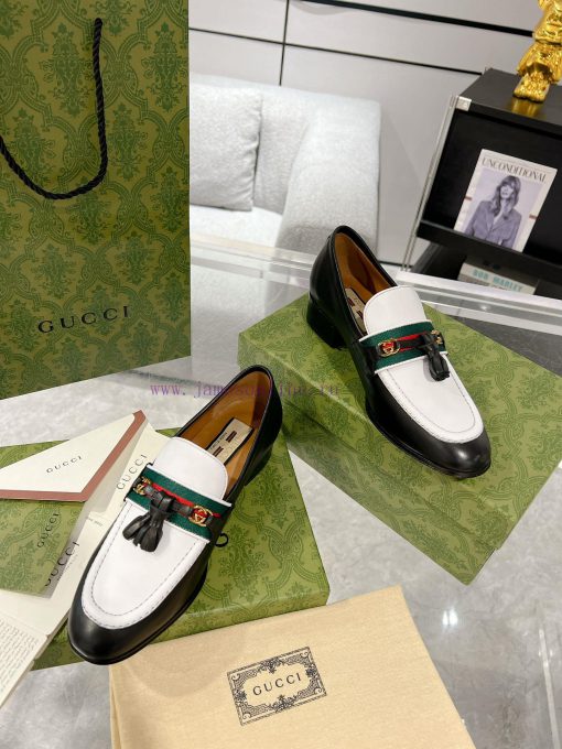 Gucci horseneck buckle woven belt, high-end version of Suzhou loafers recommended, the most 9j0goe8e - Image 5