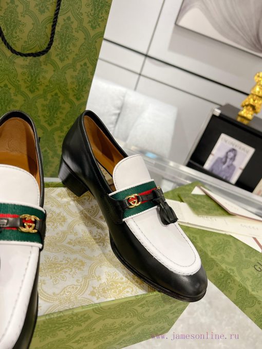 Gucci horseneck buckle woven belt, high-end version of Suzhou loafers recommended, the most 9j0goe8e - Image 6