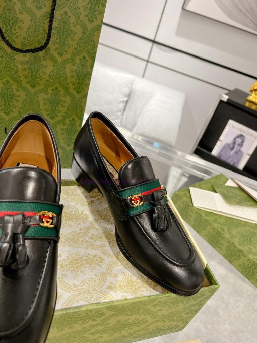 Gucci horseneck buckle woven belt, high-end version of Suzhou loafers recommended, the most qbxshowp - Image 6