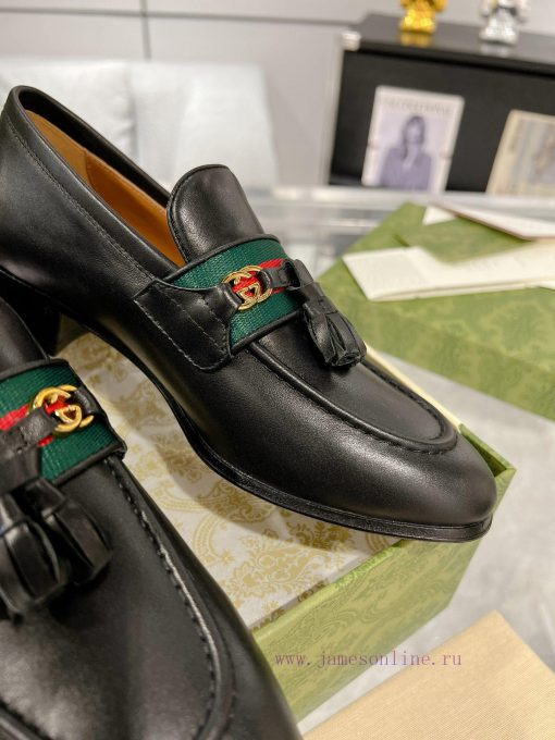 Gucci horseneck buckle woven belt, high-end version of Suzhou loafers recommended, the most qbxshowp - Image 7