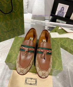 Gucci horseneck buckle woven belt, high-end version of Suzhou loafers recommended, the most ezo2yfs6