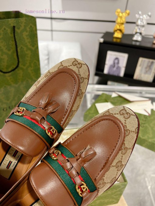 Gucci horseneck buckle woven belt, high-end version of Suzhou loafers recommended, the most ezo2yfs6 - Image 9