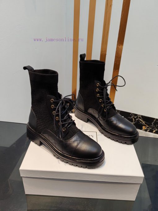 Out Balmain 2023fw Autumn/Winter New Knitted Elastic Martin Boots Overseas Order Original, 1cz4jjjg6 - Image 3