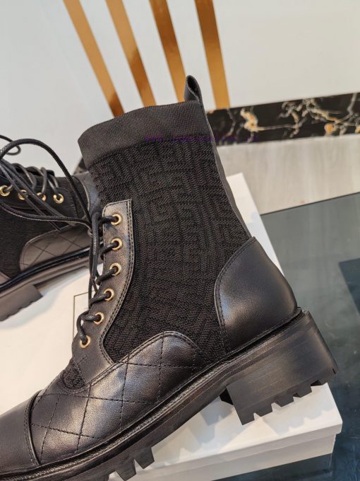 Out Balmain 2023fw Autumn/Winter New Knitted Elastic Martin Boots Overseas Order Original, 1cz4jjjg6 - Image 5
