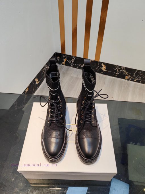 Out Balmain 2023fw Autumn/Winter New Knitted Elastic Martin Boots Overseas Order Original, 14byf5obi - Image 2