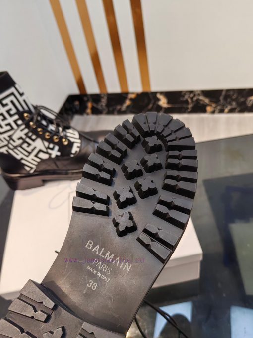 Out Balmain 2023fw Autumn/Winter New Knitted Elastic Martin Boots Overseas Order Original, 16xxlwtr4 - Image 6