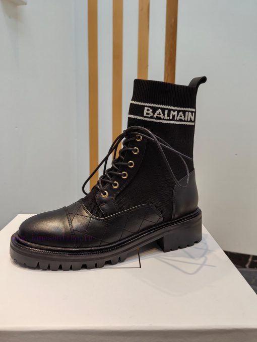 Out Balmain 2023fw Autumn/Winter New Knitted Elastic Martin Boots Overseas Order Original, 14byf5obi - Image 10