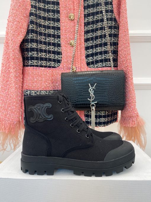 Celine 23ss New Vintage Thick Bottom Canvas Martin BootsGo materialOriginal customized nylonxjvcs2xi - Image 2