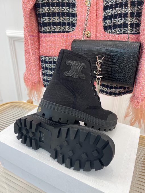Celine 23ss New Vintage Thick Bottom Canvas Martin BootsGo materialOriginal customized nylonxjvcs2xi - Image 10