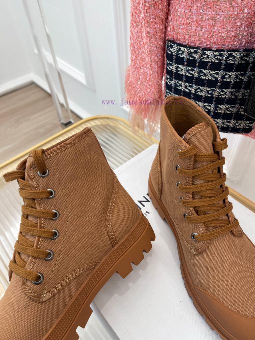 Celine 23ss New Vintage Thick Bottom Canvas Martin BootsGo materialOriginal customized nylonu8tj3k1s - Image 9