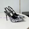 Versac Fan Family's new 23 year old Allover series high-heeled sandals with exposed heels, pi3p5u3se