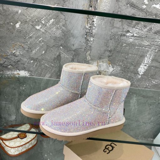 UGG Full Diamond Snow Boots ️️ Super Beautiful Bling Bling Glittering Return Rate Explosive 2hgtp9l0 - Image 3