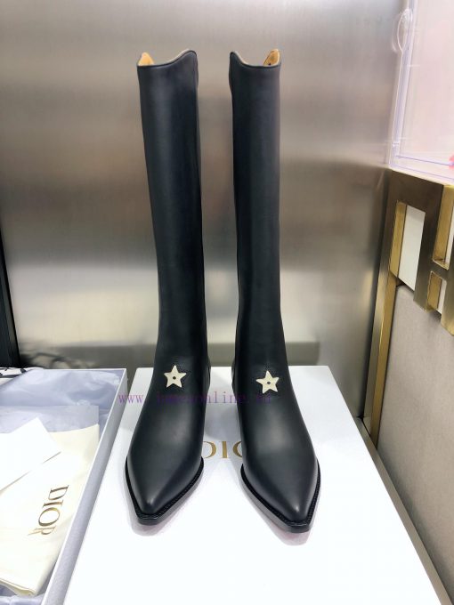 Dior LA 2021 Autumn/Winter Poster New Knight Women's Boots CD Celebrity Same Style Pointed Czyqcjq7z