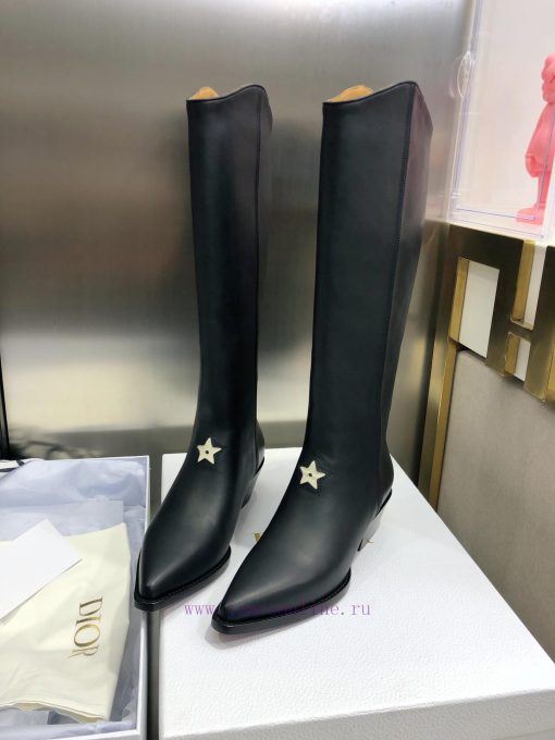 Dior LA 2021 Autumn/Winter Poster New Knight Women's Boots CD Celebrity Same Style Pointed Czyqcjq7z - Image 3