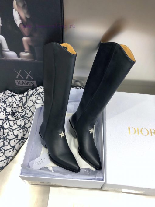 Dior LA 2021 Autumn/Winter Poster New Knight Women's Boots CD Celebrity Same Style Pointed Czyqcjq7z - Image 4