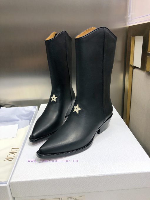 Dior LA 2021 Autumn/Winter Poster New Pointed Women's Short Boots CD Celebrity Same Style Co2reh9mis - Image 3