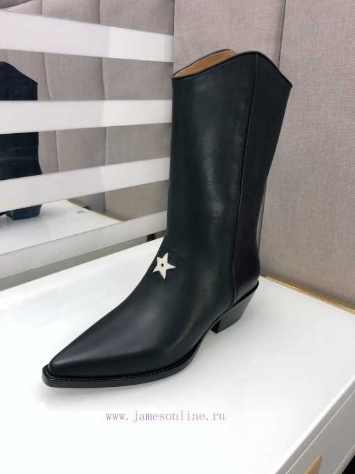 Dior LA 2021 Autumn/Winter Poster New Pointed Women's Short Boots CD Celebrity Same Style Co2reh9mis - Image 5