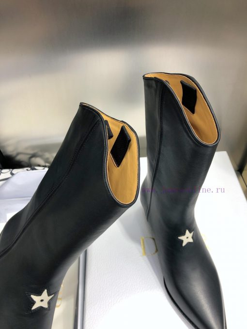 Dior LA 2021 Autumn/Winter Poster New Pointed Women's Short Boots CD Celebrity Same Style Co2reh9mis - Image 8
