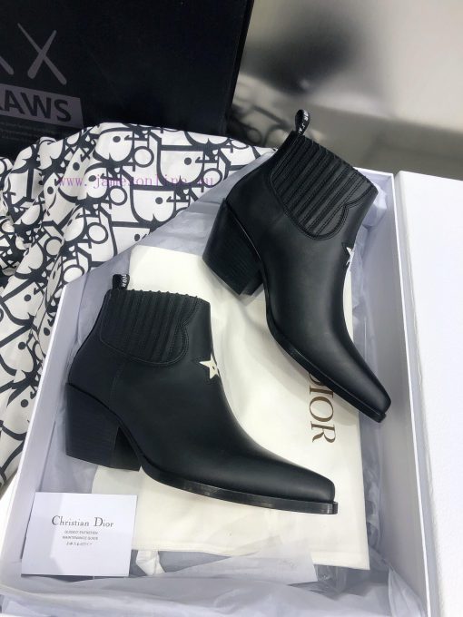 Dior LA 2021 Autumn/Winter Poster New Pointed Elastic Women's Short Boots CD Star Same Stylefuof3f5o - Image 4