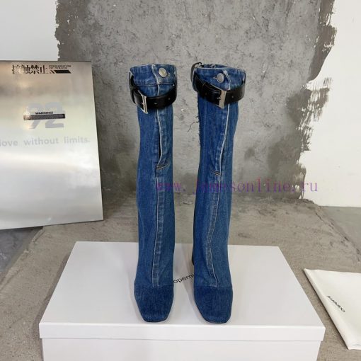 Coperni 23ss autumn and winter new horn boots with a unique heel design combined with a smal97ptvwa5 - Image 2