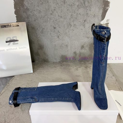 Coperni 23ss autumn and winter new horn boots with a unique heel design combined with a smal97ptvwa5 - Image 5