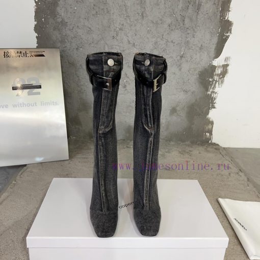 Coperni 23ss autumn and winter new horn boots with a unique heel design combined with a smalzpmfm2kq - Image 2