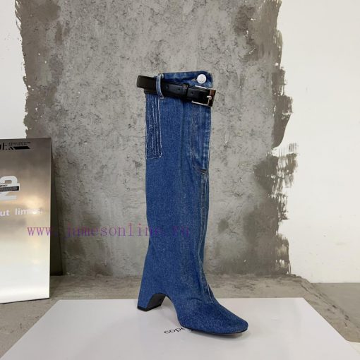 Coperni 23ss autumn and winter new horn boots with a unique heel design combined with a smal97ptvwa5 - Image 10
