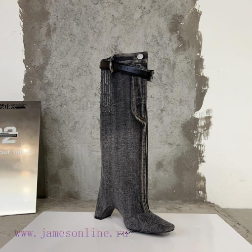 Coperni 23ss autumn and winter new horn boots with a unique heel design combined with a smalzpmfm2kq - Image 10