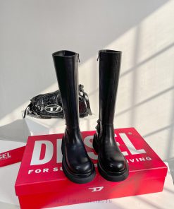 DIESEL2023 Autumn and Winter Latest Ultra Simple Chain Bar Medium Long BootsThe exit rate isdimo7176