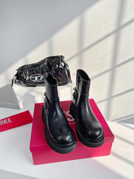 DIESEL 2023 Autumn/Winter Latest Ultra Simple Chain Short BootsThe exit rate is extremely hinshfcht0