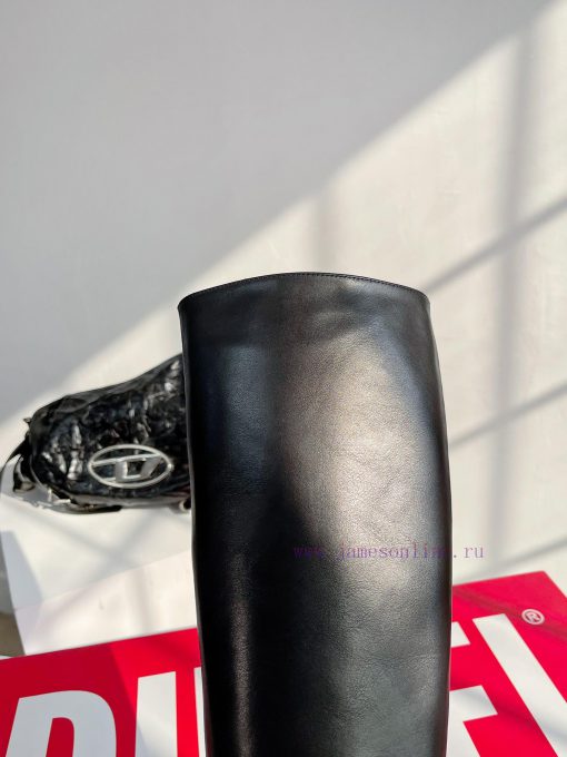 DIESEL2023 Autumn and Winter Latest Ultra Simple Chain Bar Medium Long BootsThe exit rate isdimo7176 - Image 9