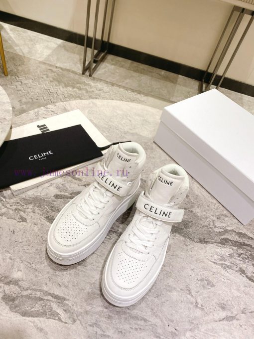 Top versionCeline's new autumn and winter color blocked sports shoes with thick soles and he2tiu3lw8 - Image 3