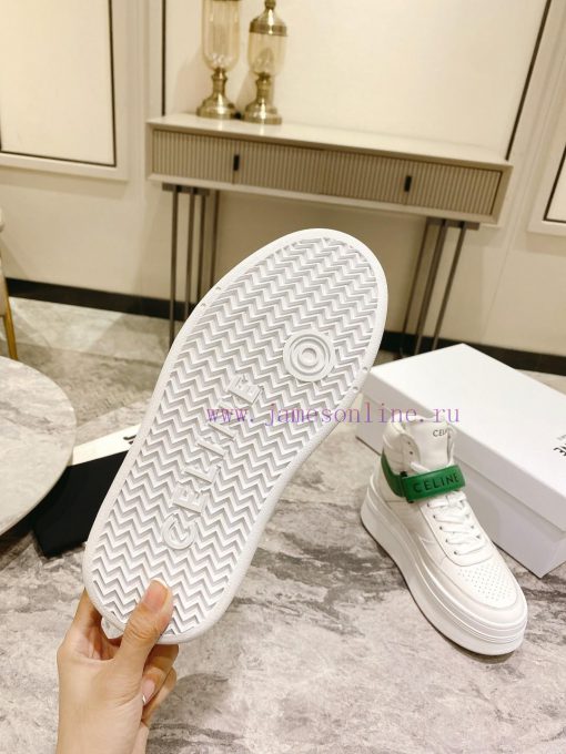 Top versionCeline's new autumn and winter color blocked sports shoes with thick soles and help10xpao - Image 7